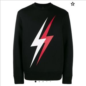 Neil Barrett lighting sweatshirt (size medium)